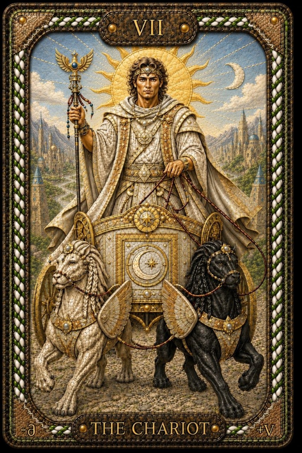 Колесница, VII — авторская карта Таро Павла Медведева